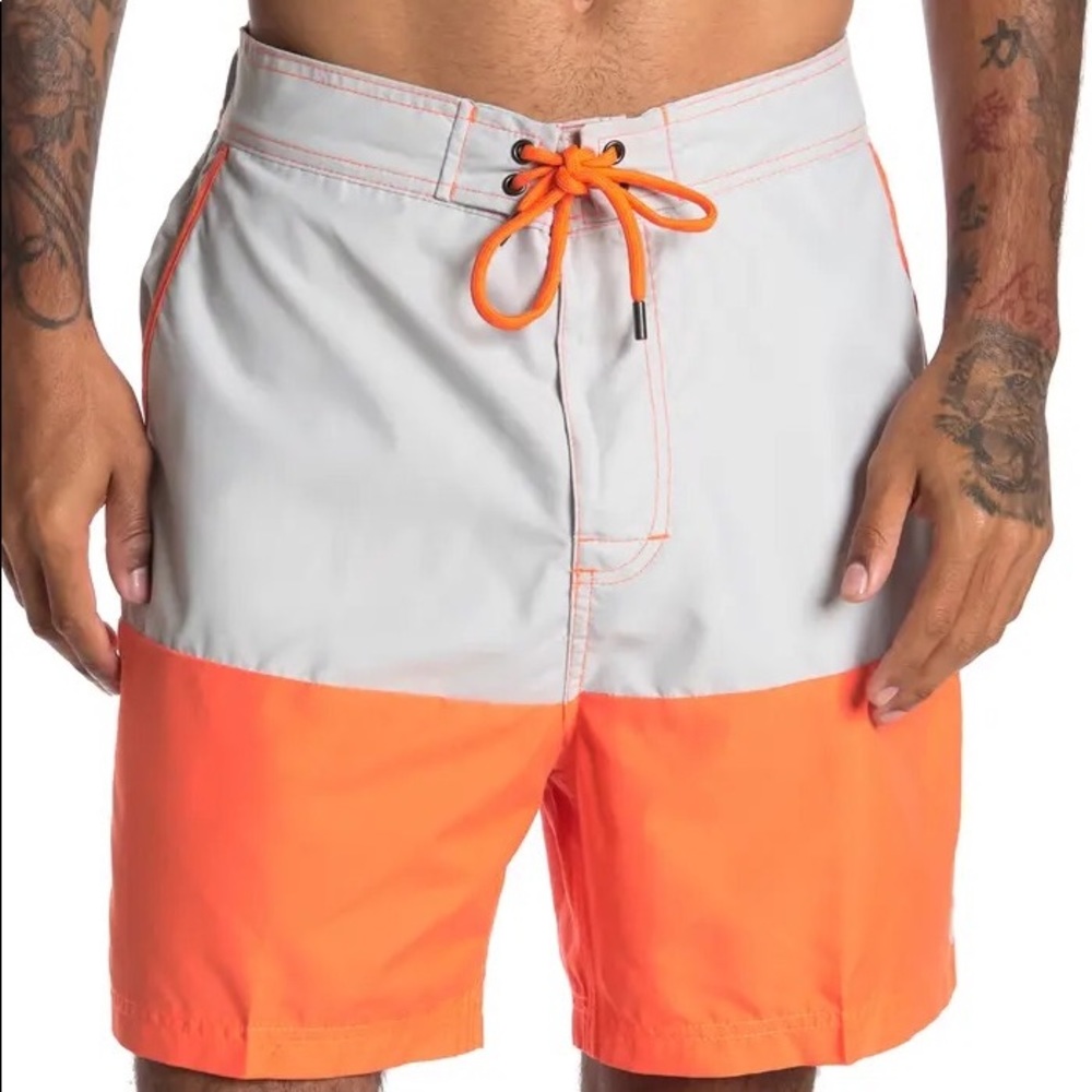 New Beach Bros, Swim Trunks Shorts, Big and Tall Size 2X, Men's Board Shorts